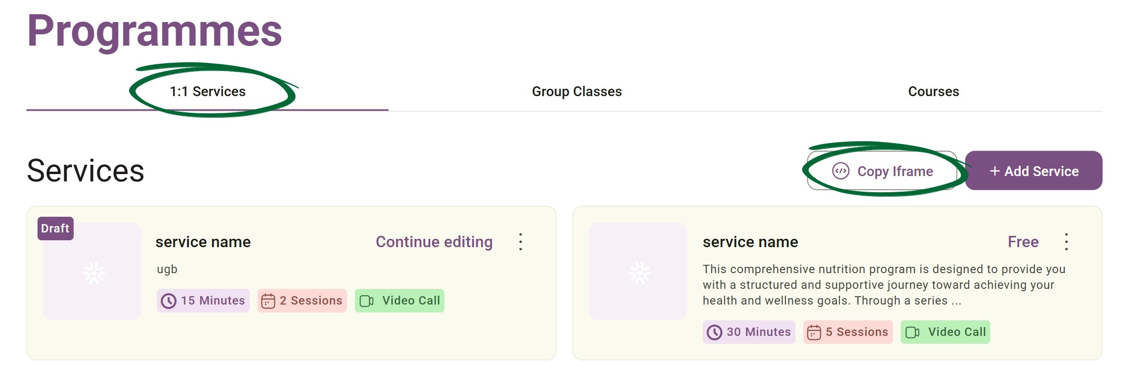 Generate Link screenshot